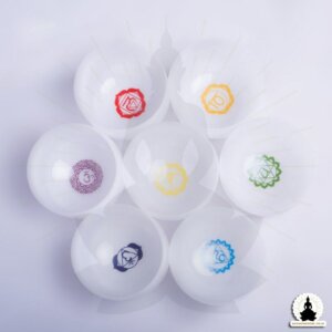 mysingingbowl - White crystal bowl with chakra symbol (4)