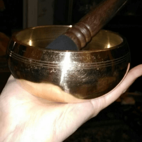 Hand-hammered Tibetan singing bowl - 4 musical notes to choose from
