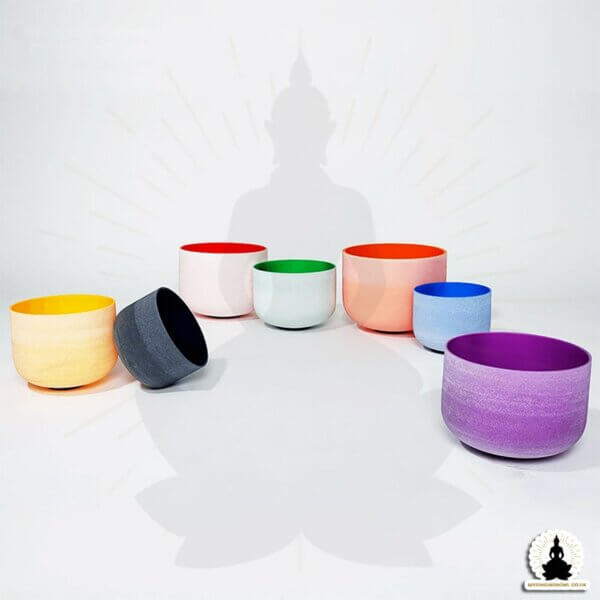 mysingingbowl - Coloured Crystal Bowl Complete Set (3)