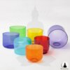 mysingingbowl - clear coloured crystal singing bowls - complete set 7inch (4)