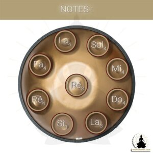 mysingingbowl - Golden handpan – 17 notes Hang drum (5)