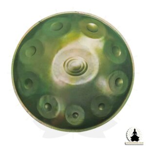 mysingingbowl - 10 Notes Handpan – Copper Green- D Minor (1)