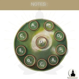 mysingingbowl - 10 Notes Handpan – Copper Green- D Minor (3)