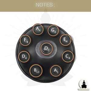 mysingingbowl - 9 Note Handpan - Dark Black - D Minor (2)