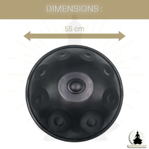 mysingingbowl - 9 Note Handpan - Dark Black - D Minor (3)