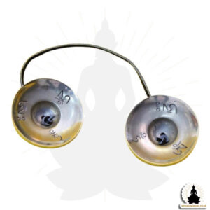 mysingingbowl - Bronze Tibetan Tingsha Cymbals 8 Symbols (2)