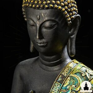 Buddha Statue Handcrafted Resin Sculpture Zen Meditation Decoration (2)
